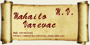 Mahailo Varevac vizit kartica